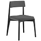 Стул рогожка Latitude Aska чёрный и тёмно-серый