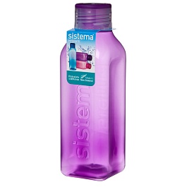 Бутылка квадратная 725 мл Sistema Hydrate фиолетовый