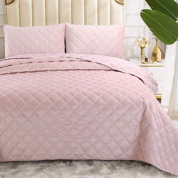 Комплект покрывало и наволочки 230 х 250 см Sofi de Marko Офира пудровый