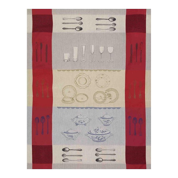 Полотенце кухонное Dinner 58*78 см красное