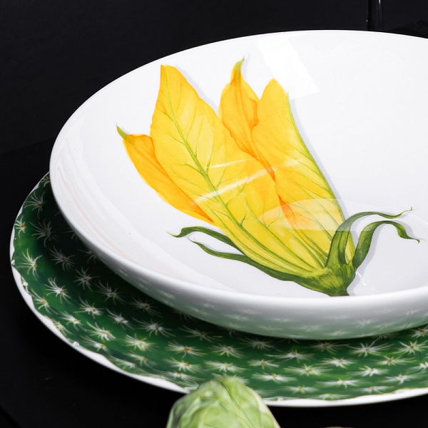 Тарелка суповая 20,5 см Taitu Freedom Vegetable жёлтый