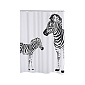 Штора для ванных комнат белый/черный 180 х 200 см Ridder Zebra