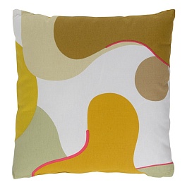 Подушка декоративная из хлопка 45 x 45 см Tkano Freak Fruit жёлтый