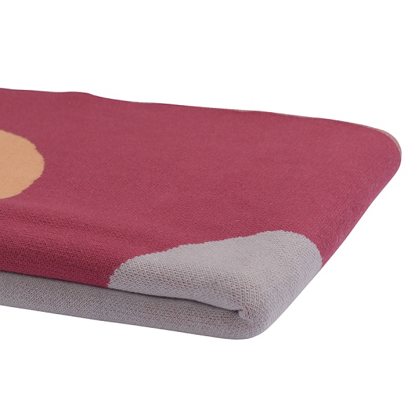 Плед из хлопка с авторским принтом Tkano Strange Fruit 130х180 см