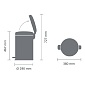 Мусорный бак с педалью 20 л Brabantia NewIcon