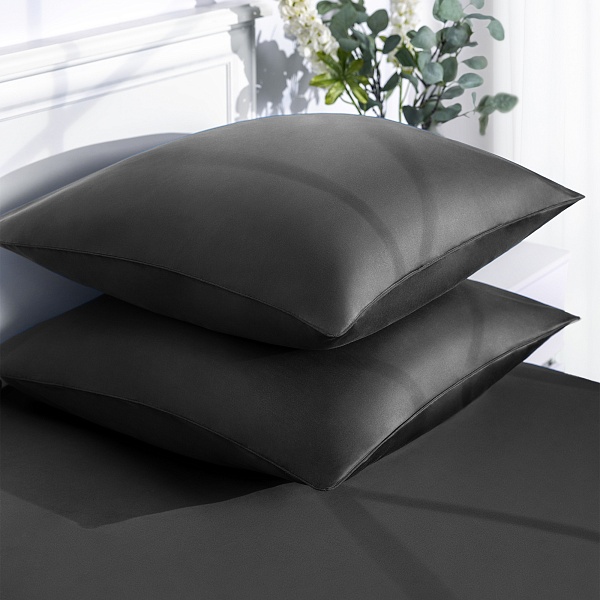 Набор наволочек 70 х 70 см 2 шт Soft Silver, серый космос