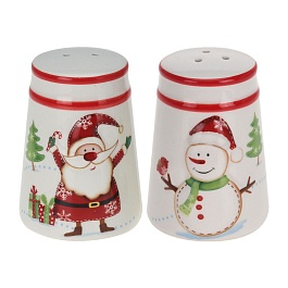 Набор для соли и перца 2 шт. "Санта и друзья"