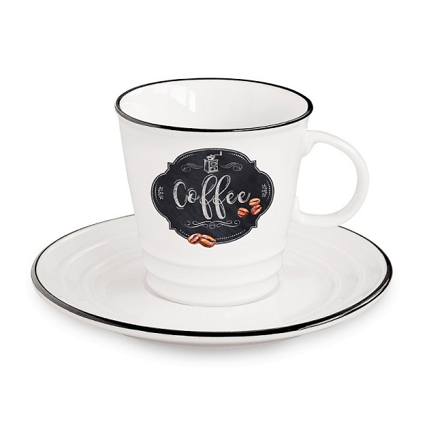 Пара чайная 300 мл Easy Life Кухня в стиле "Ретро" Кофе