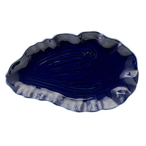 Блюдо сервировочное Tkano Sea treasures Clams синий