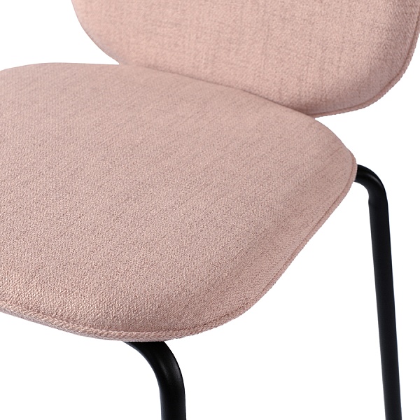 Набор из 2 стульев oswald, рогожка, бежево-розовые