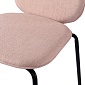 Набор из 2 стульев oswald, рогожка, бежево-розовые
