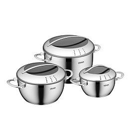 Набор кастрюль со стеклянными крышками Nadoba Maruska 3 шт