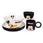 Набор посуды  Микки Маус, черный/белый