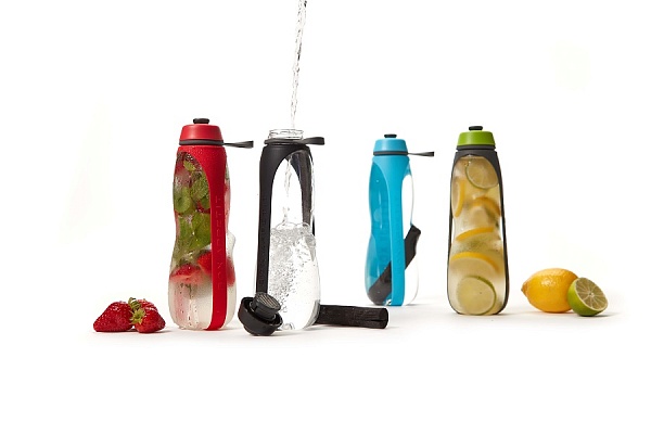 Эко-бутылка Black+Blum Eau Good duo с фильтром черная