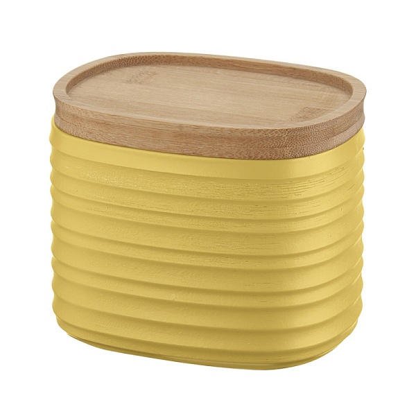 Ёмкость для хранения с бамбуковой крышкой 500 мл Guzzini Tierra жёлтый