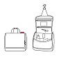 Сумка-органайзер Reisenthel Toiletbag glencheck red