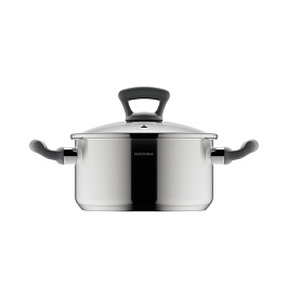 Кастрюля со стеклянной крышкой, 20 см/3 л, NADOBA серия VIKKI