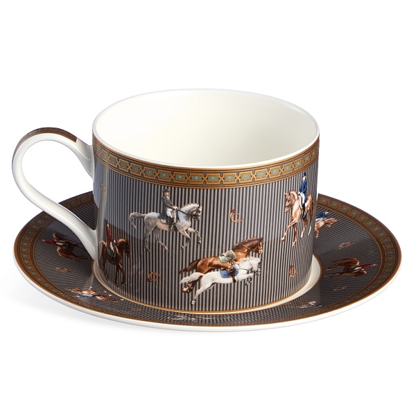 Пара чайная 300 мл Lefard Horse Club серая