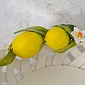 Фруктовница круглая с ручками 29 см Orgia Лимоны