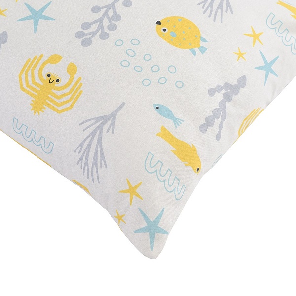 Наволочка из сатина с принтом Oceania World 40 х 60 см Tkano Tiny World