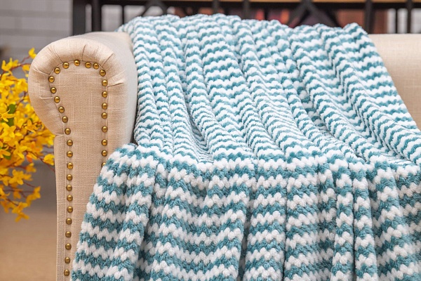 Покрывало 220 х 240 см Sofi de Marko Гринда морская волна