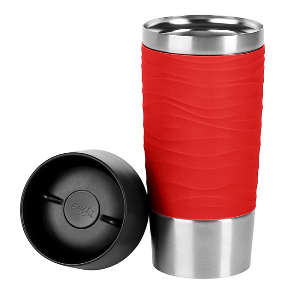 Термокружка 360 мл Emsa Travel Mug Wave красный