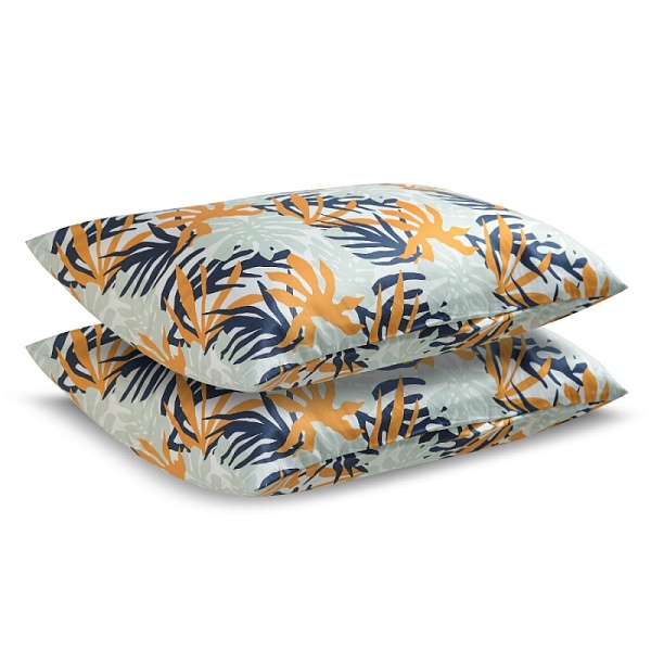 Набор наволочек  из сатина 50 х 70 см Tkano Leaves 2 шт