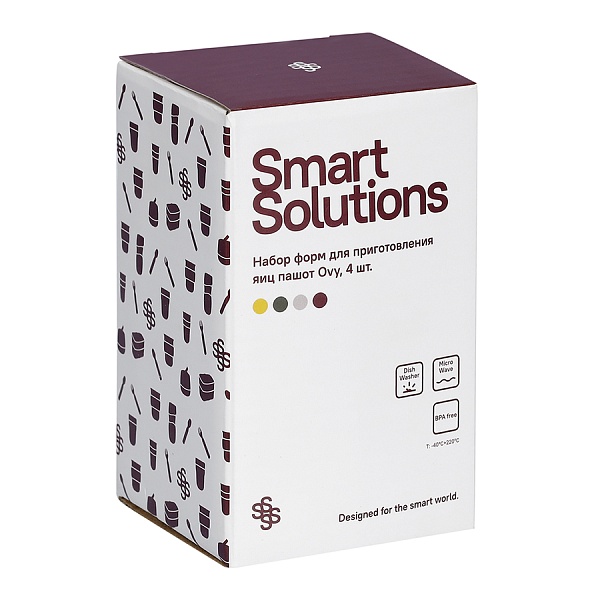 Набор силиконовых форм для приготовления яиц пашот Smart Solutions Ovy 4 шт.