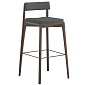 Стул барный aska, рогожка, венге/темно-серый