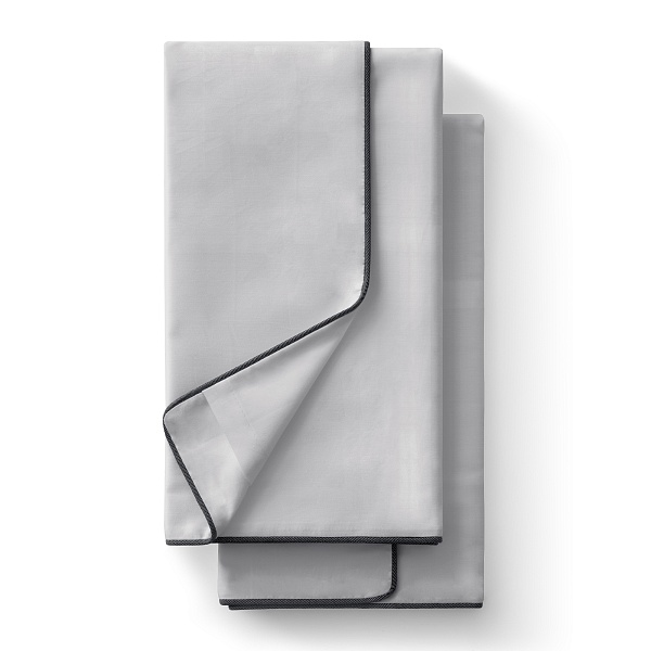 Набор наволочек 70х70 см 2 шт Soft Silver, благородное серебро