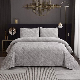 Комплект покрывало и наволочка 160 х 220 см Sofi de Marko Селена серебро