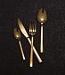 Набор столовых приборов на 4 персоны Kitchen Craft Gold золотистый
