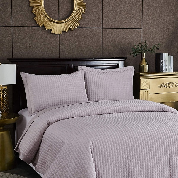 Комплект покрывало и наволочка 160 х 220 см Sofi de Marko Лоретта пудра