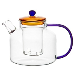 Чайник заварочный 1,2л Orb синий/янтарный
