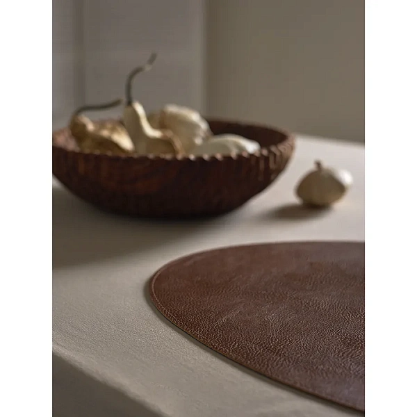 Набор салфеток сервировочные  4шт 33 х 41 см, Drop синий/коричневый