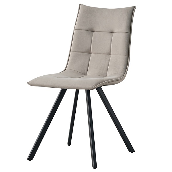 Стул tristan, серый, велюр