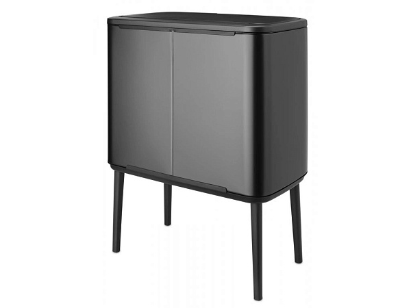 Мусорный бак 3 x 11 л Brabantia Bo Touch Bin тёмно-серый