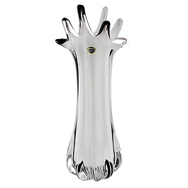 Ваза для цветов 38 см Vaclav Ruzicka-Riva Glass белая