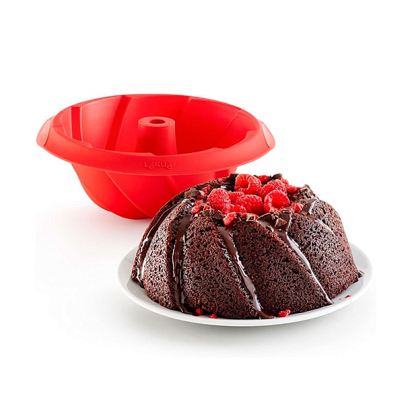 Форма для выпечки кекса 20 см Lekue Саварин красный