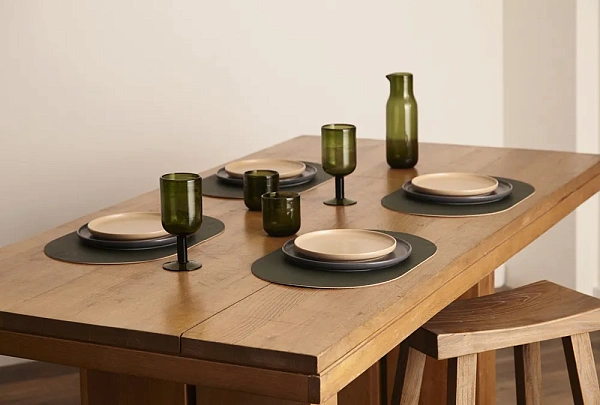 Набор салфеток сервировочных  Pool, 30х45 см, зеленый бежевый