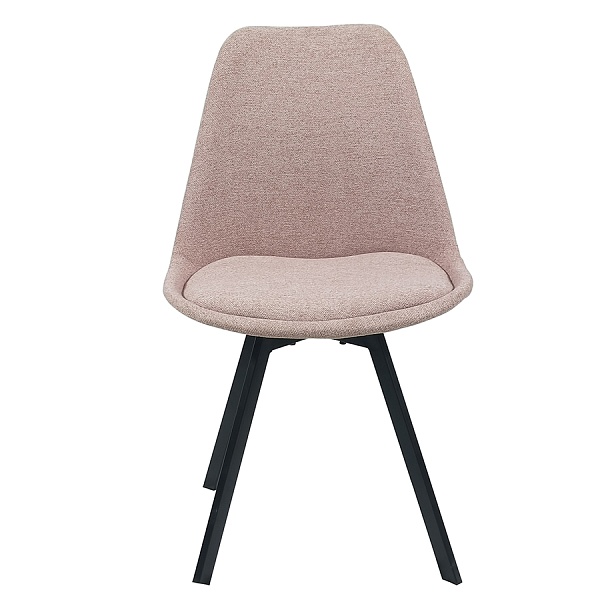 Набор из 4 стульев pirel, шенилл, пыльная роза