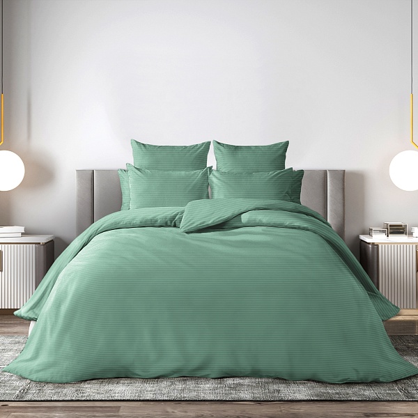 Комплект постельного белья 1,5спальный Волшебная Ночь Malachite green
