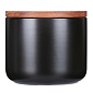 Банка для хранения керамическая smart solutions, 350 мл, черная