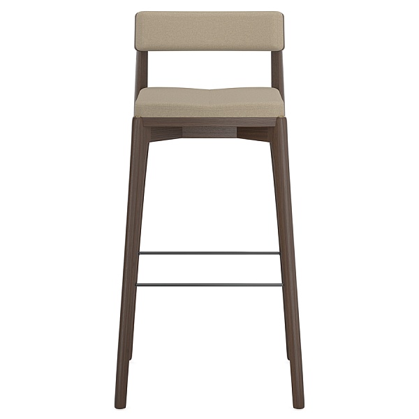 Стул барный aska, рогожка, венге/бежевый