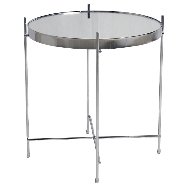 Стол josen, D42,7 см, серебряный/хром