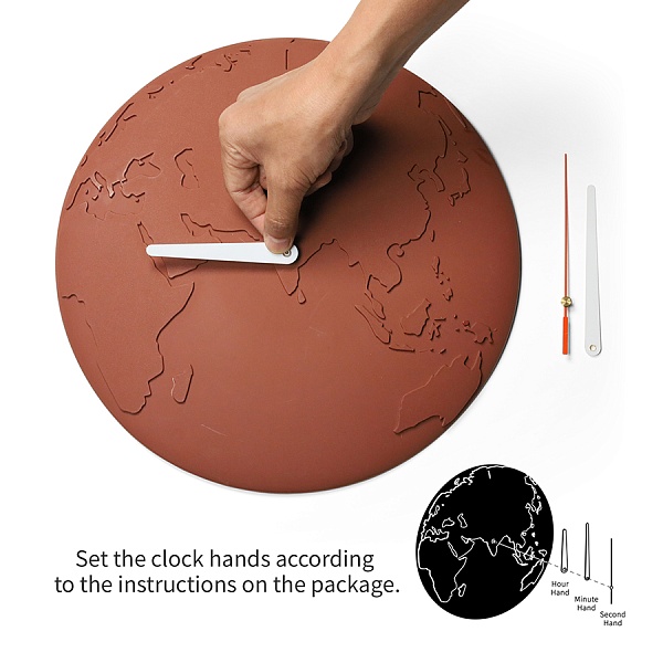 Часы настенные world wide waste, серые