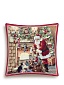 Наволочка 45х45 см Санта у камина