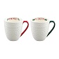 Набор кружек 410 мл Tkano Winter embroidery 2 шт белый