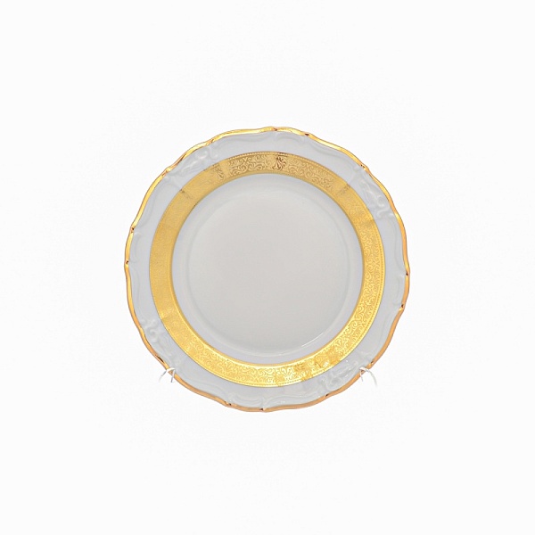 Набор тарелок 19 см Thun Мария Луиза золотая лента 6 шт