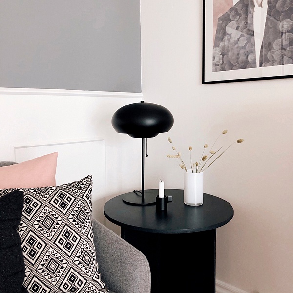 Лампа настольная champ, черная матовая